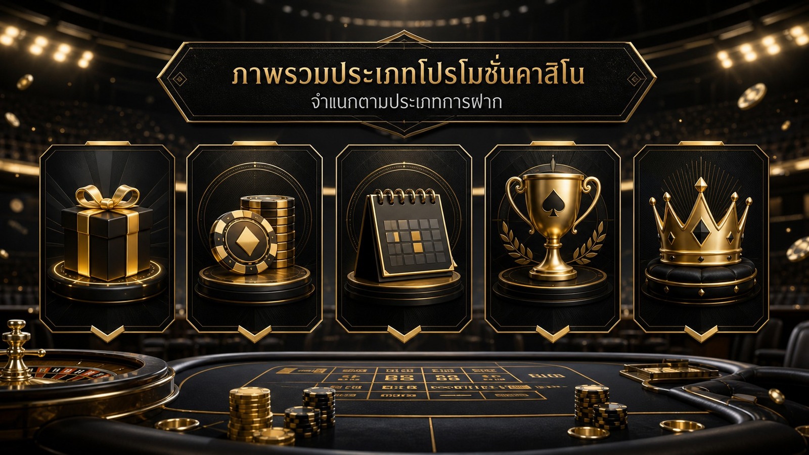 รวมหมวดหมู่โปรโมชั่น คาสิโน ล่าสุด