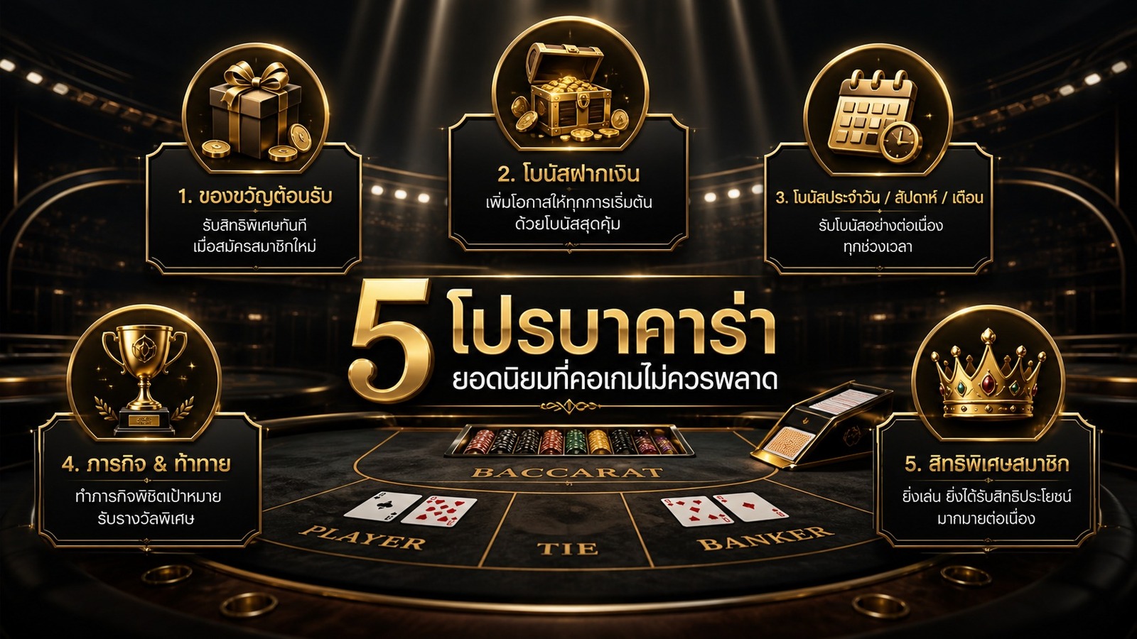 โปรโมชั่น baccarat รวมหมวดโปรครบก่อนสมัครเล่น